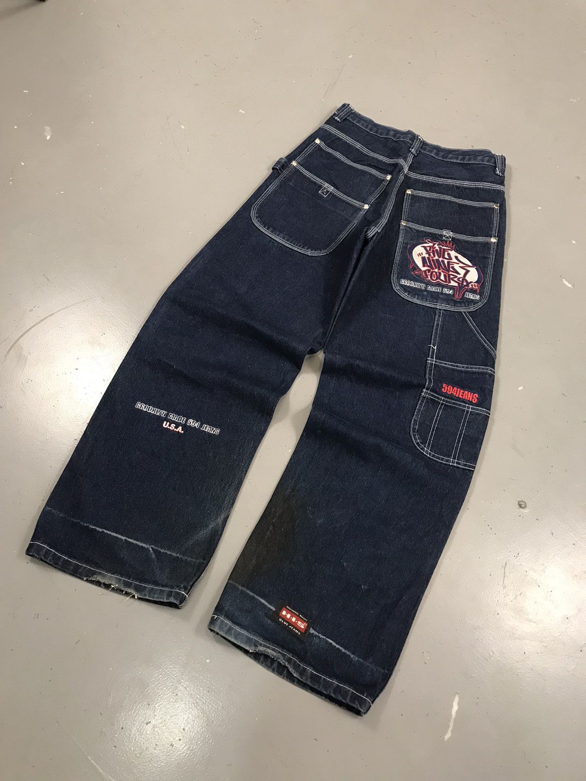 Southpole Vintage 594 SpellOut embroidered denim Size US 28 / EU 44 - 1 Thumbnail