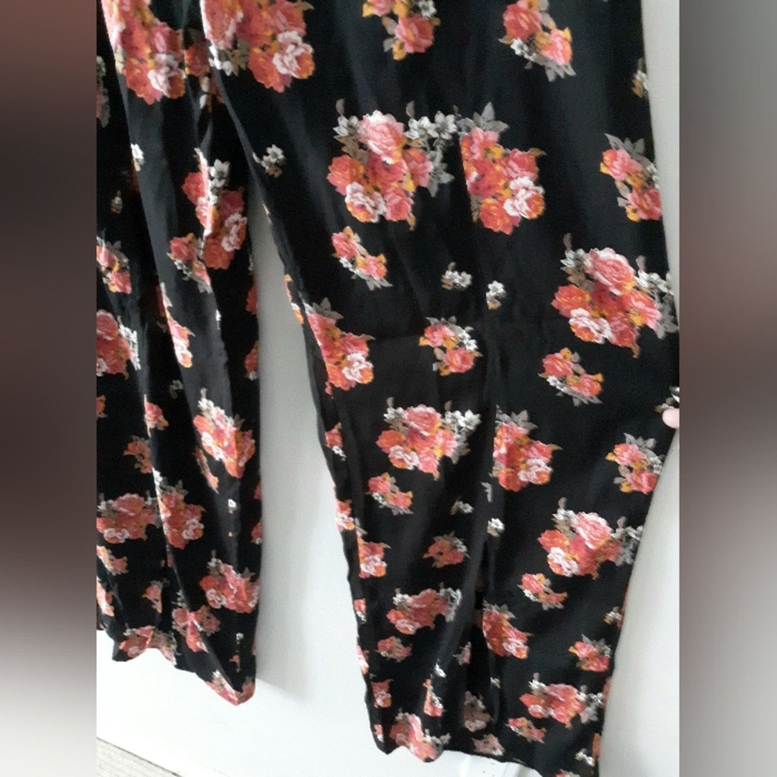 Other Rock&Roll Cowgirl Floral Wide Leg Pants Size 30" / US 8 / IT 44 - 6 Thumbnail