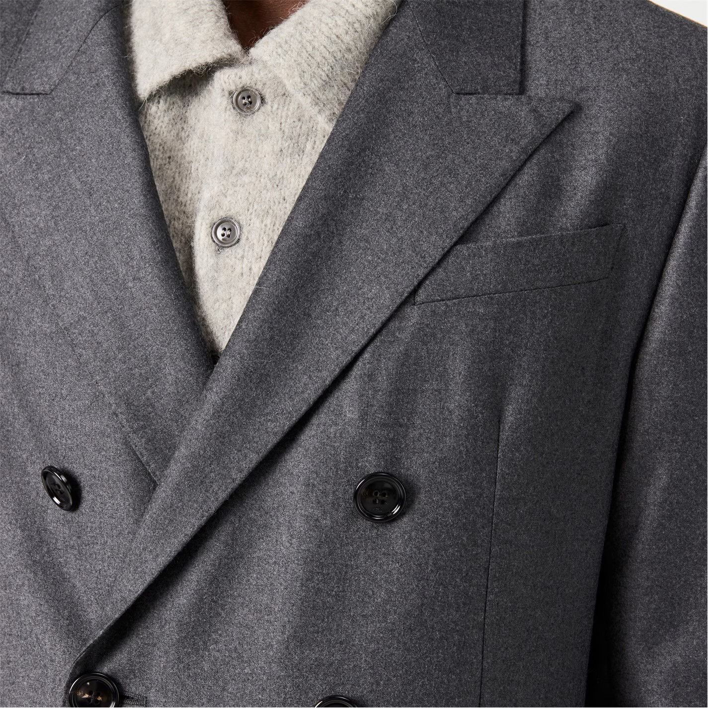 AMI o1g2r1mq0326 Button Tailored Fit Blazer in Anthracite Size US M / EU 48-50 / 2 - 6 Thumbnail