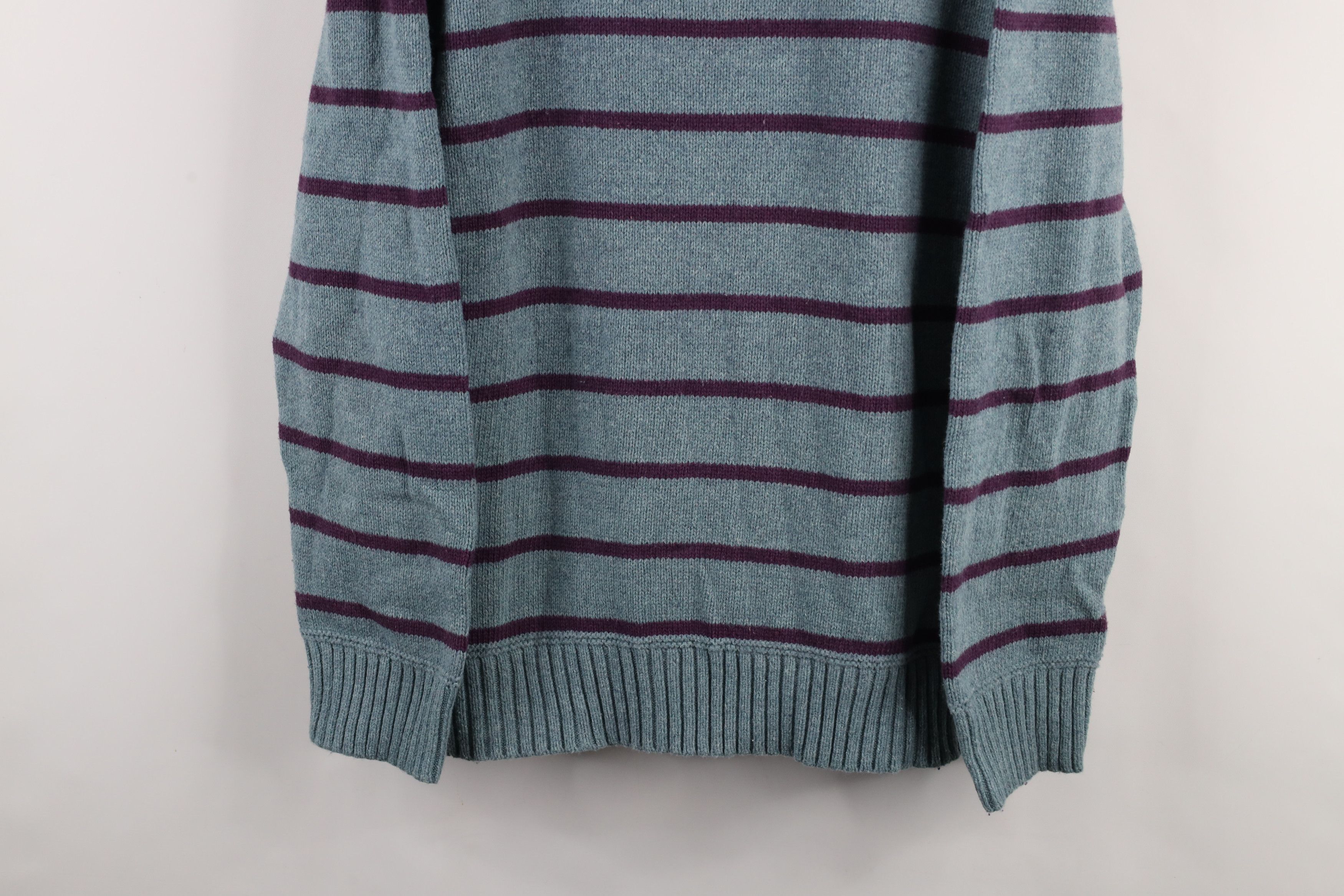 Gap × Vintage Vintage Gap Wool Blend Knit Striped Crewneck Sweater Blue Size US XL / EU 56 / 4 - 3 Thumbnail