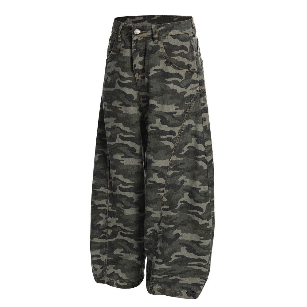 Japanese Brand × Jean American workwear men's loose camouflage machete jeans Size US 32 / EU 48 - 2 Thumbnail