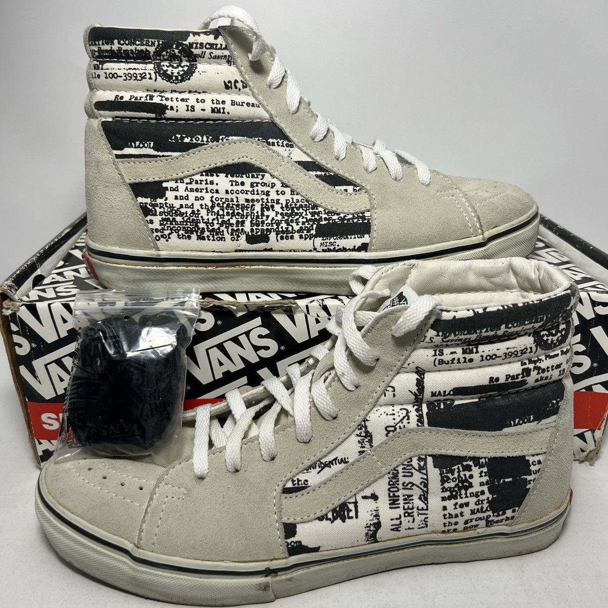 Supreme × Vans × Vintage Supreme x Vans SK8 Hi FBI Classified