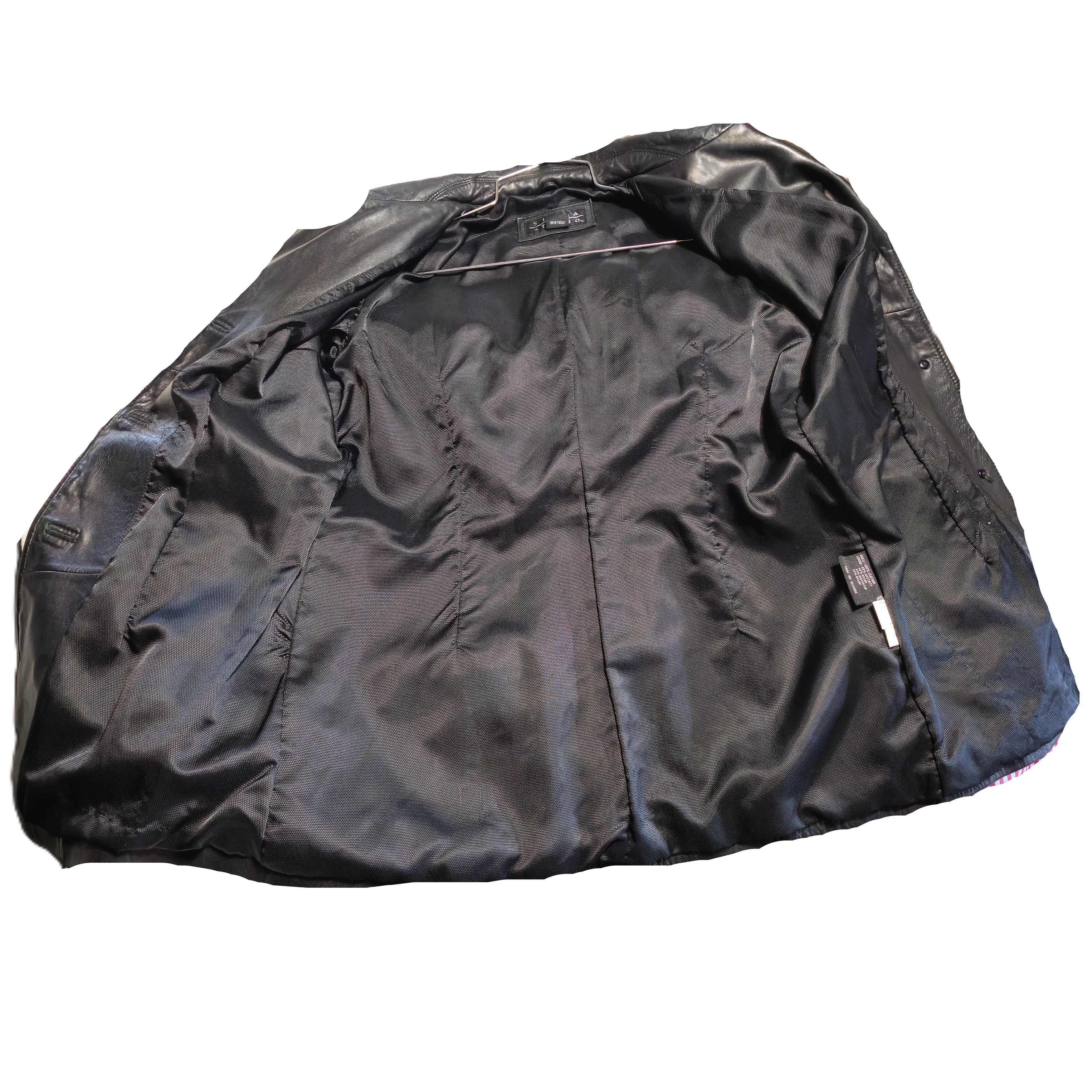 Other Siena Studio 100% Genuine Leather Lined Black Jacket size M Size M / US 6-8 / IT 42-44 - 4 Thumbnail