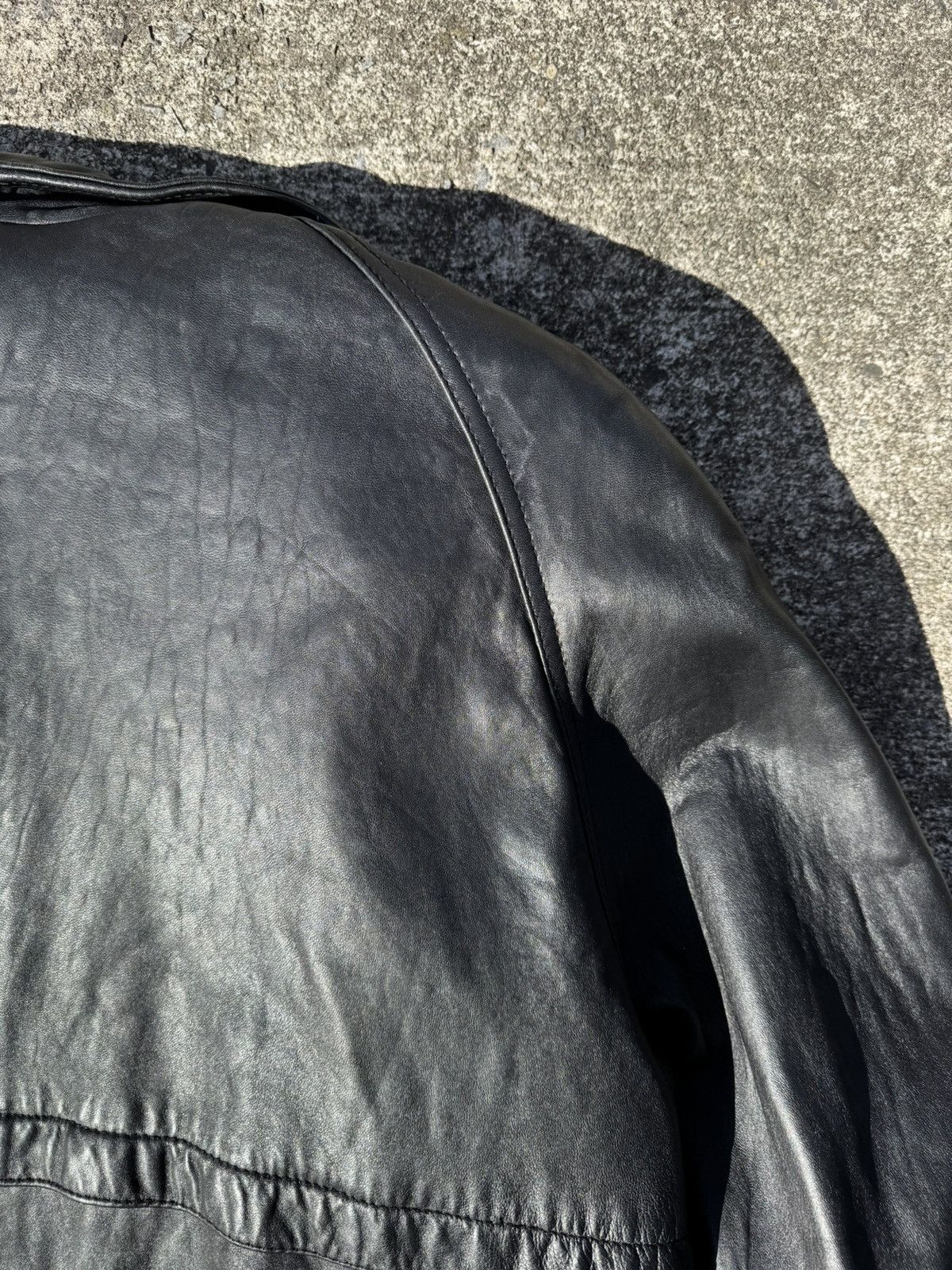 Vintage Vintage Black leather Jacket. Size US L / EU 52-54 / 3 - 8 Thumbnail