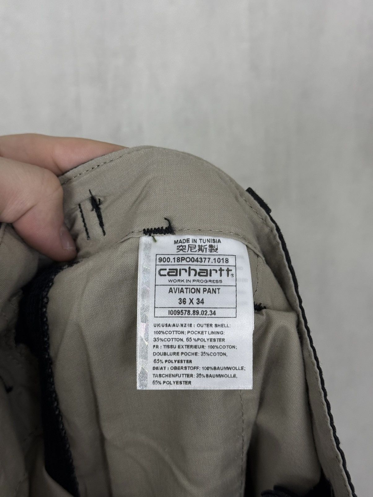 Carhartt Carhartt WIP Black Aviation Cargo Pants Size 36x34 Size US 36 / EU 52 - 12 Thumbnail