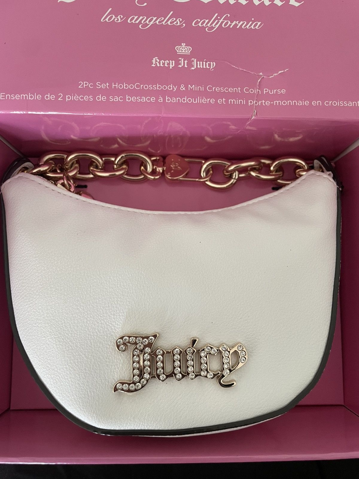 Juicy Couture Juicy Couture 2Pc HoboCrossbody & Mini Crescent Coin Purse Size ONE SIZE - 5 Thumbnail