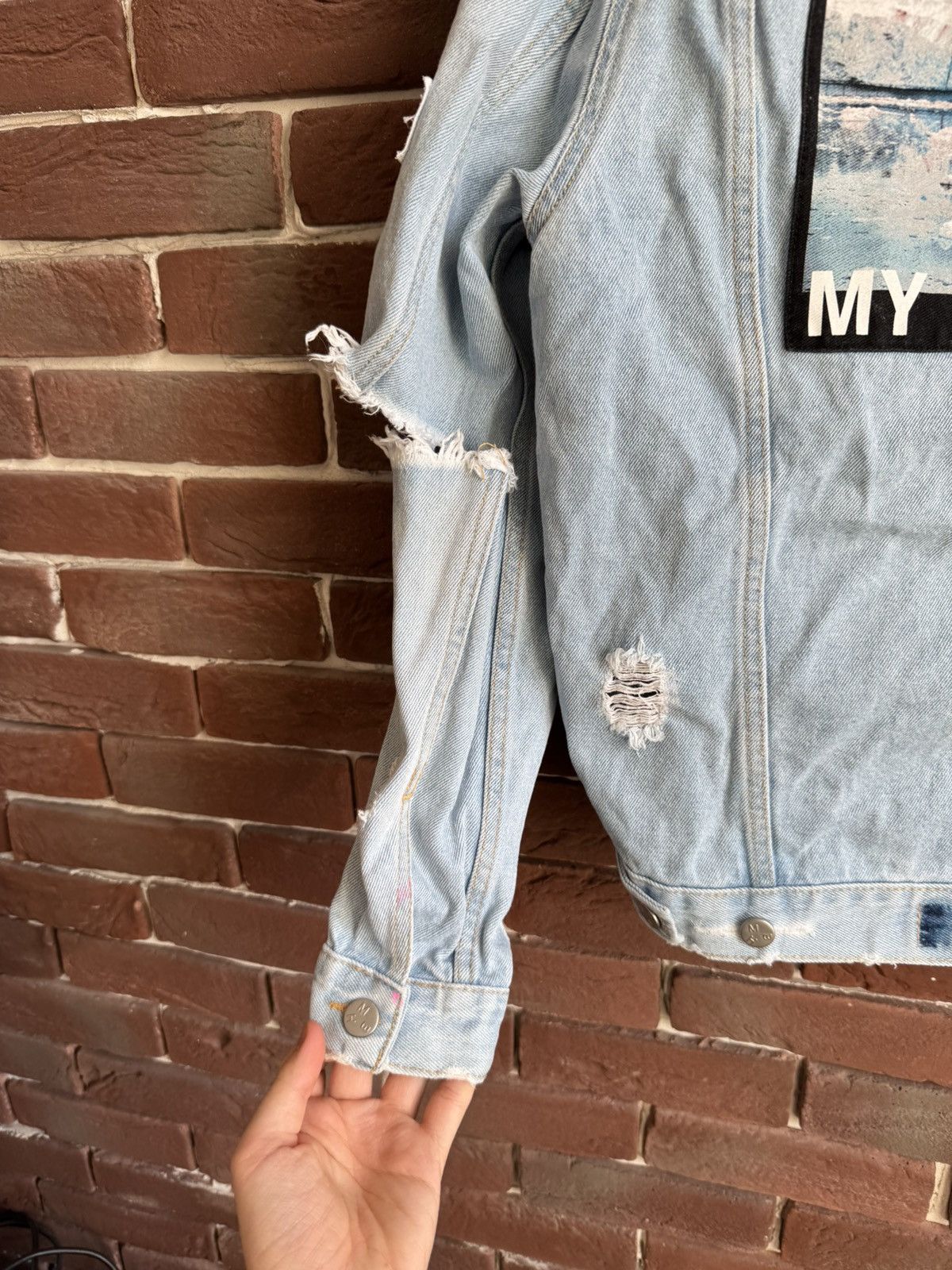 Misbhv Misbhv Denim Jacket Where Is My Mind Distressed Small Size US S / EU 44-46 / 1 - 14 Thumbnail