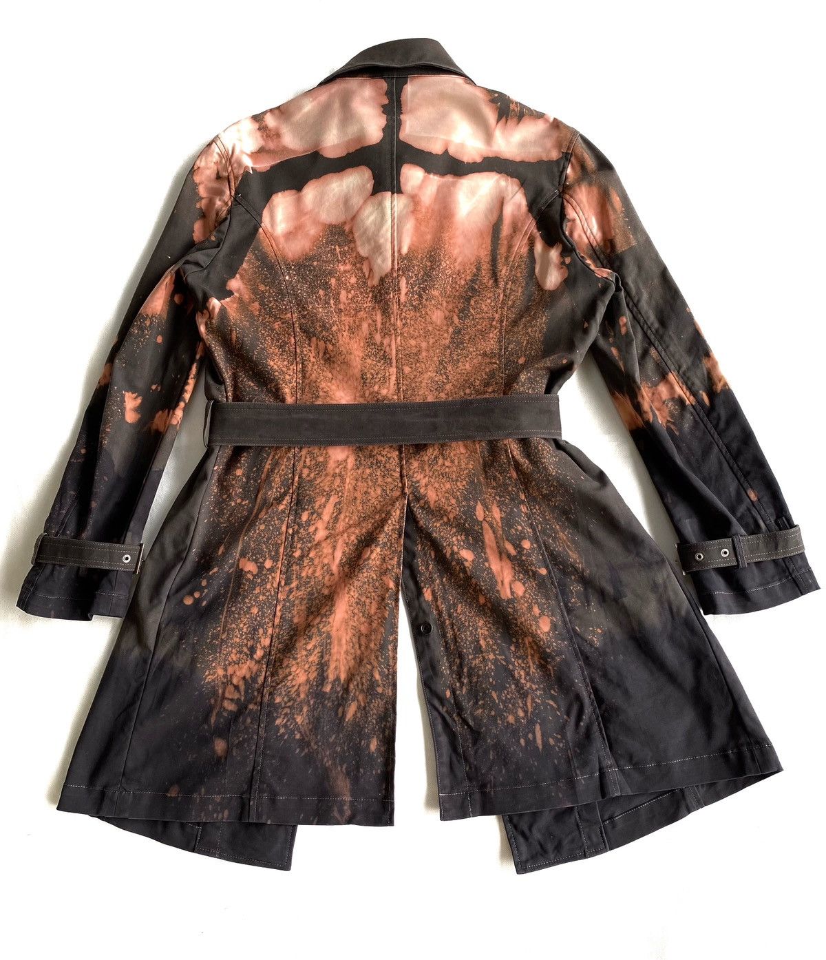 Japanese Brand Tornado Mart Bleach Wash Belted Trench Coat Size US M / EU 48-50 / 2 - 4 Thumbnail