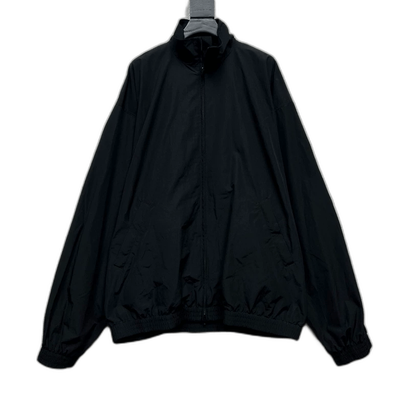 Balenciaga Balenciaga Black Coach Jacket with Logo Size US M / EU 48-50 / 2 - 1 Thumbnail