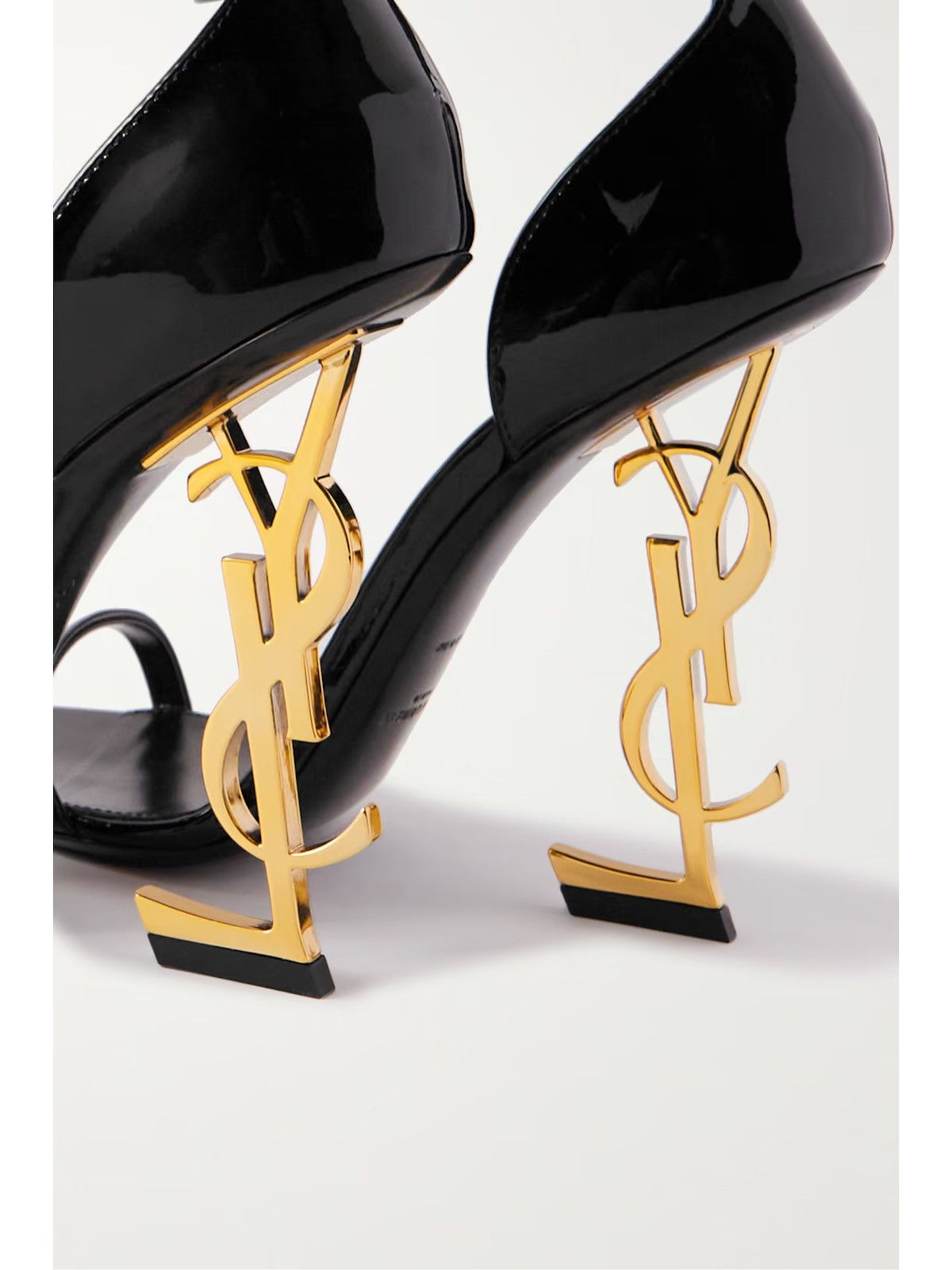Yves Saint Laurent SAINT LAURENT Opyum embellished patent-leather sandals 38.5 Size US 8.5 / IT 38.5 - 10 Thumbnail