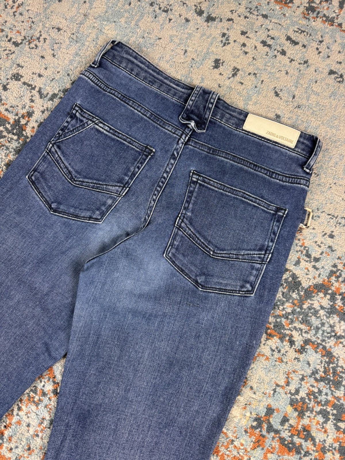 Zadig & Voltaire Vintage Y2K Zadig & Volaire flared denim slim fit hedi style Size US 27 - 4 Thumbnail