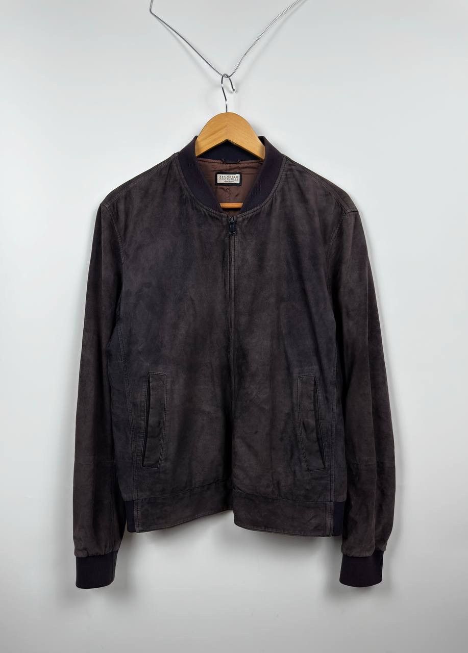 Brunello Cucinelli Brunello Cucinelli Suede Bomber Jacket Size US M / EU 48-50 / 2 - 1 Thumbnail