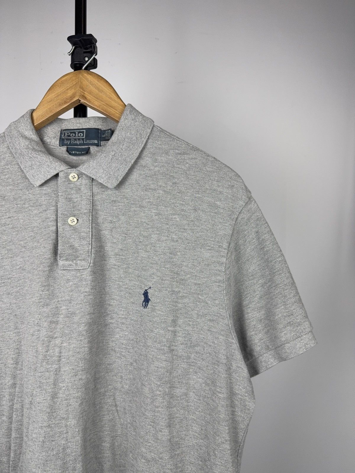 Polo Ralph Lauren Vintage 90s Retro Polo Ralph Lauren Custom Fit Polo Shirt Size US L / EU 52-54 / 3 - 2 Thumbnail