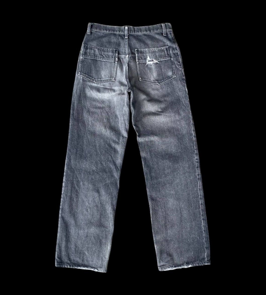 Takeo Kikuchi BJ6-19 VTG JAPAN TAKEO KIKUCHI DISTRESSED FADED GREYWASH Size US 29 - 8 Thumbnail