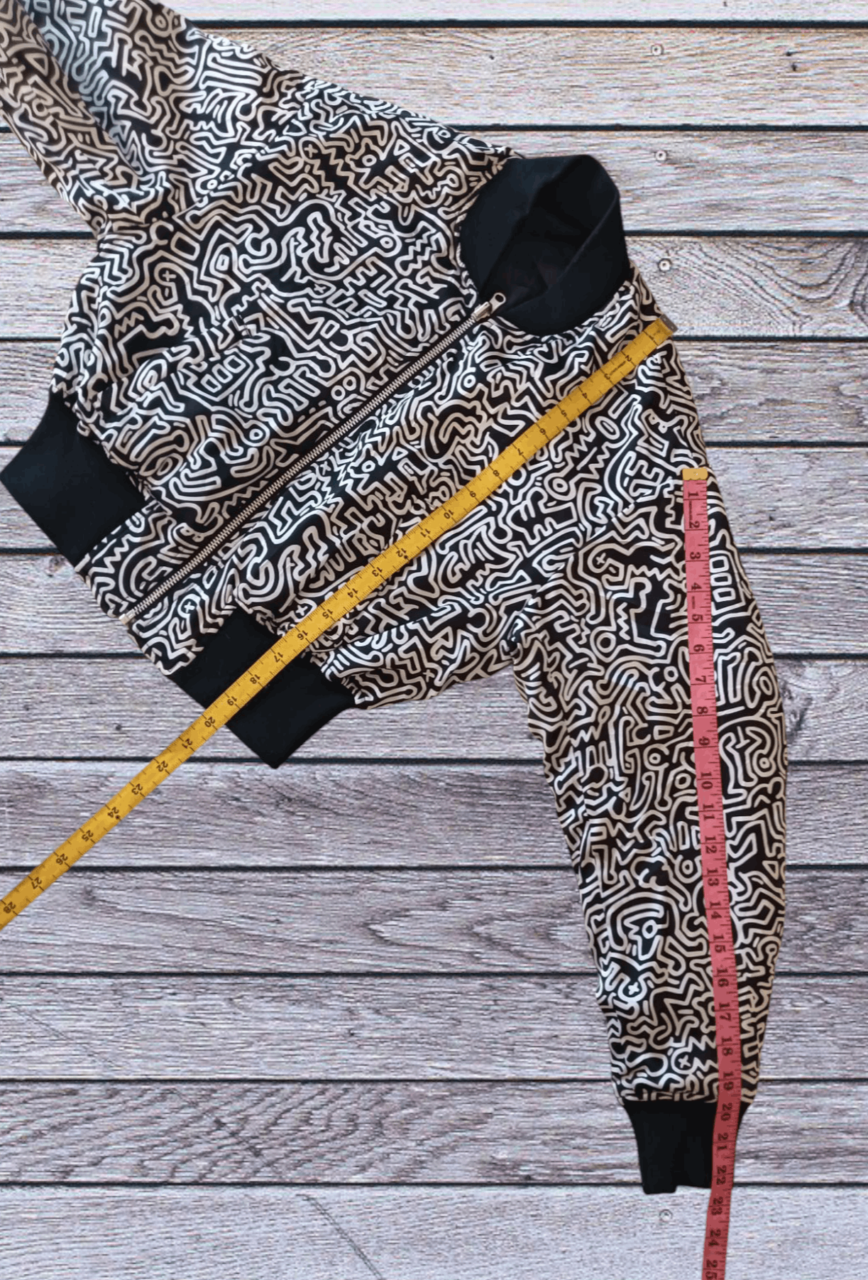 Japanese Brand × Keith Haring BOMBER JACKET KEITH HARING X SLY CROP TOP Size ONE SIZE - 15 Thumbnail