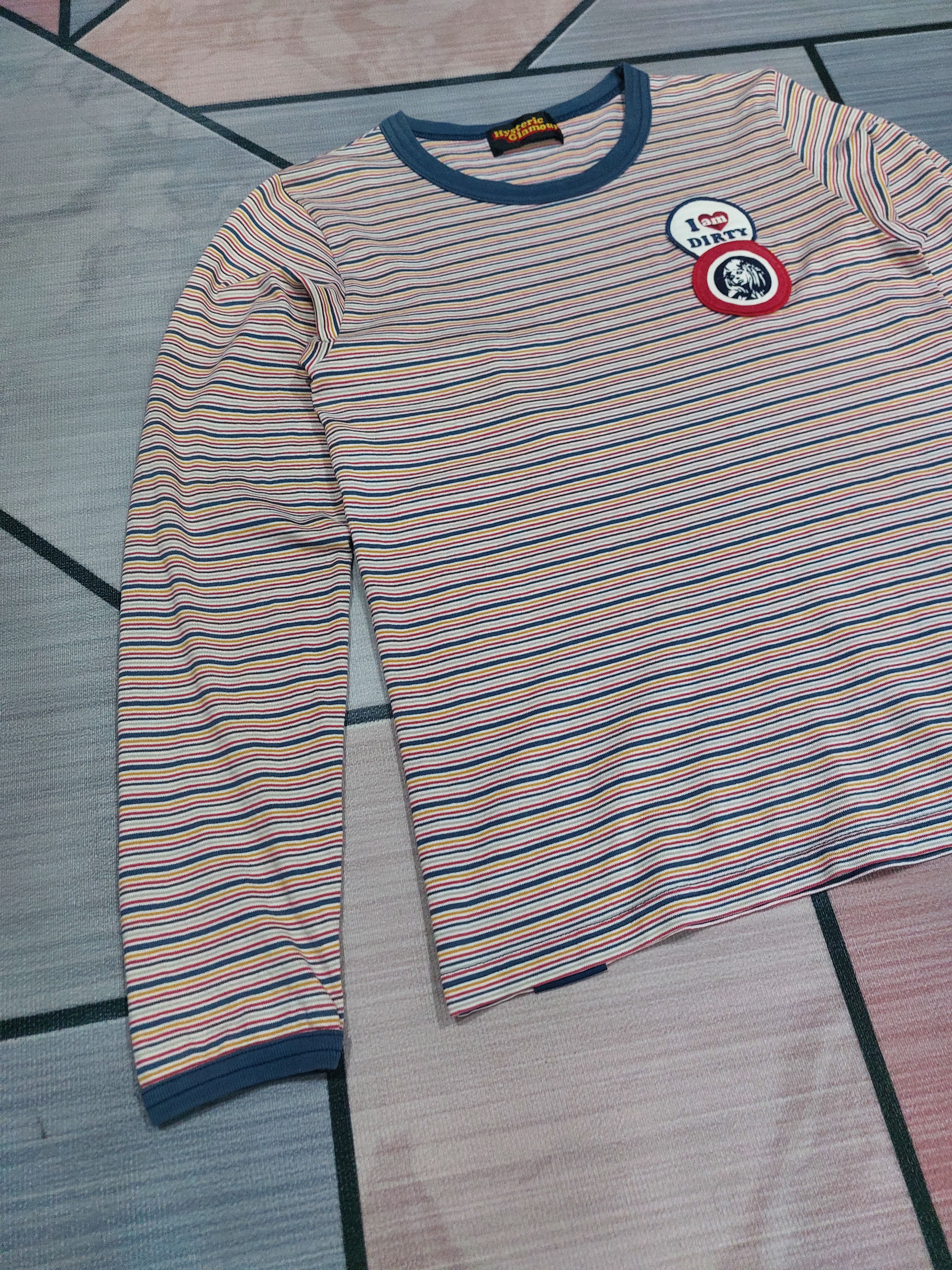 Hysteric Glamour × If Six Was Nine × Japanese Brand HYSTERIC GLAMOUR "I AM DIRTY" STRIPE T Size S / US 4 / IT 40 - 4 Thumbnail
