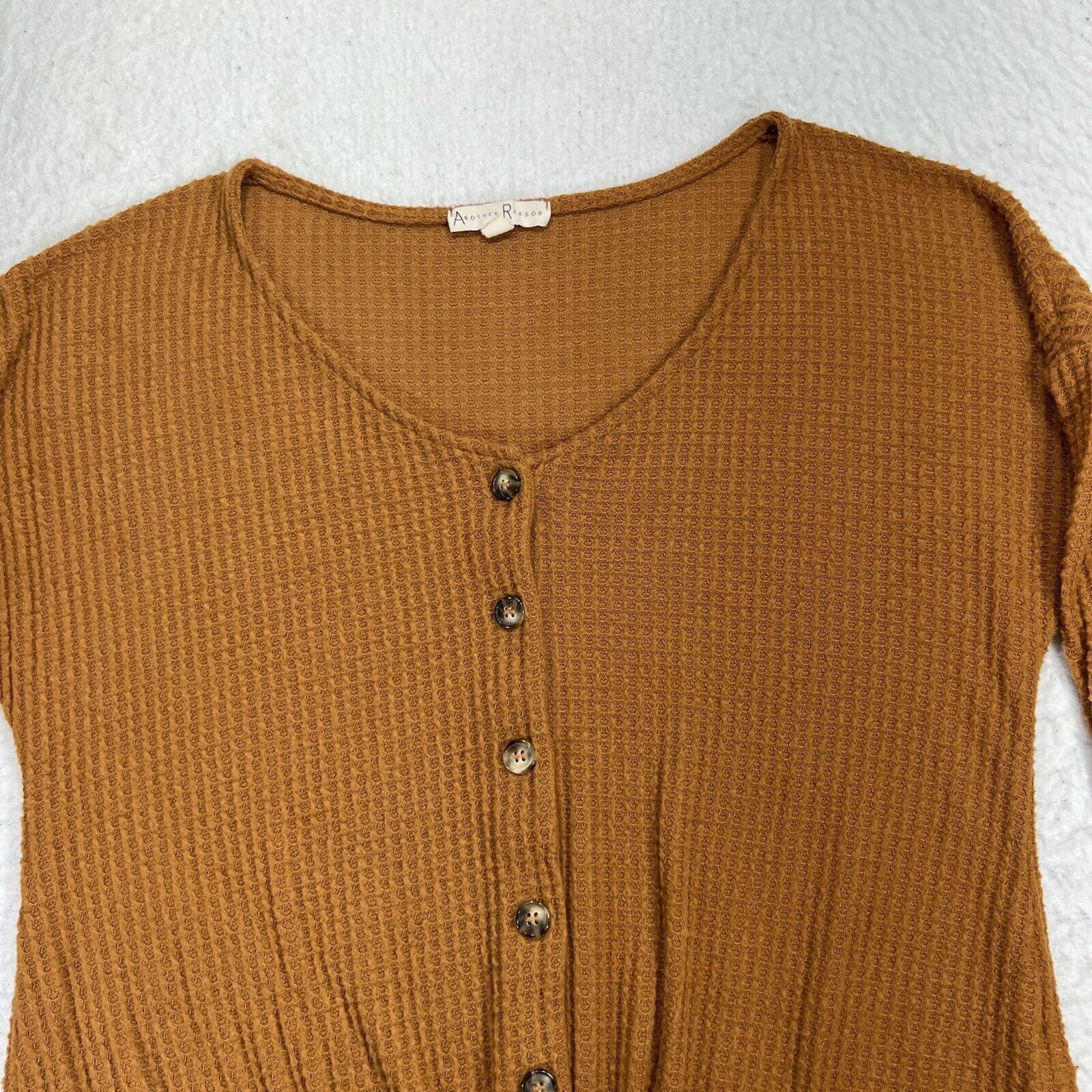 Other Another Reason Small Button Down Orange Sweater Tie Front Size S / US 4 / IT 40 - 2 Thumbnail