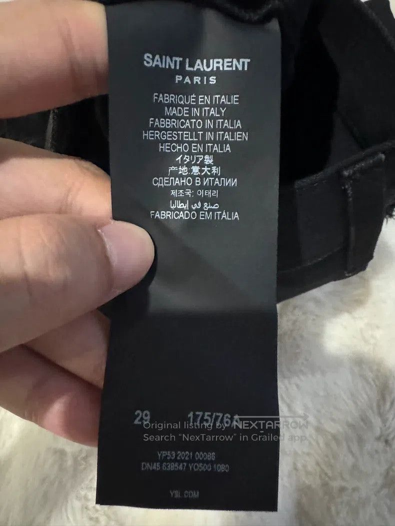 Saint Laurent Paris Saint Laurent Paris Pure Black Denim Shorts Size US 29 - 6 Thumbnail
