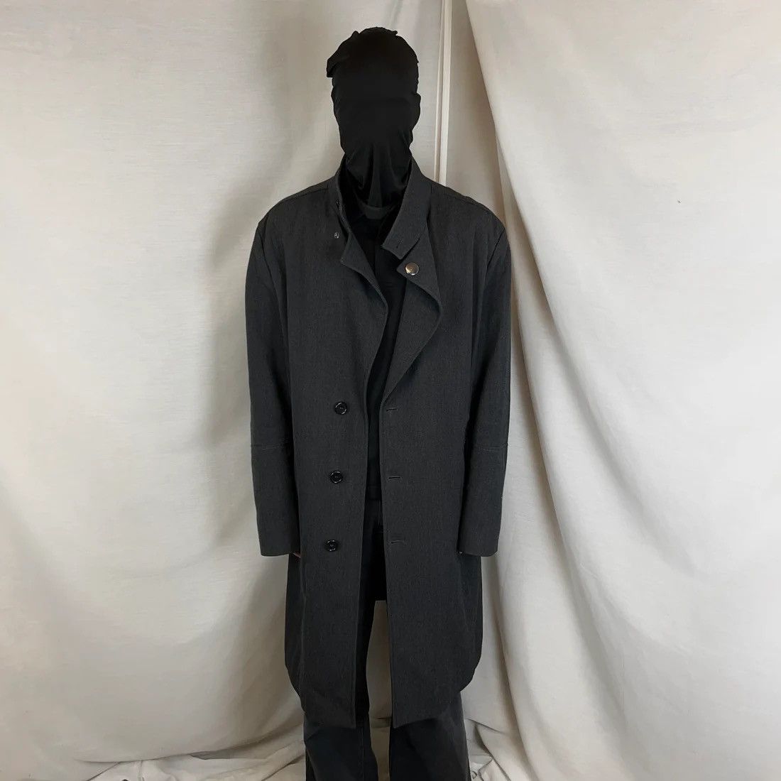 Dirk Bikkembergs Dirk Bikkembergs Metal Leather Pocket Wool Coat Size US XL / EU 56 / 4 - 2 Thumbnail