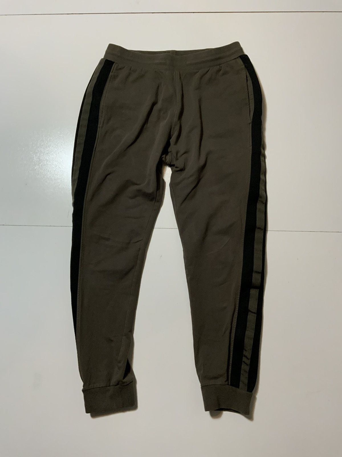 Antony Morato Antony Morato Olive Striped Slim Jogger Track Sweat Pants Size US 34 / EU 50 - 2 Thumbnail