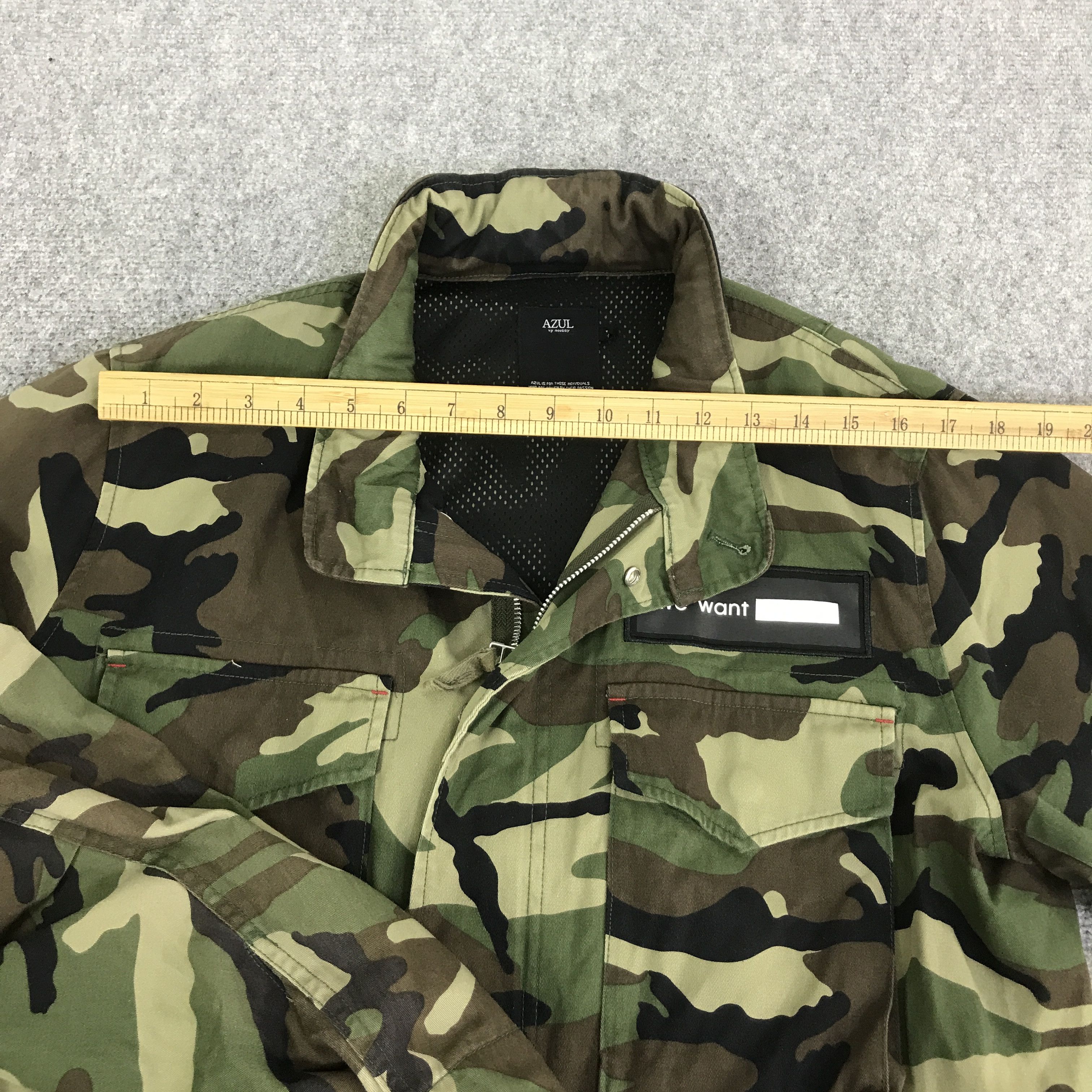 Japanese Brand azul army camo design jacket K115B14 Size US L / EU 52-54 / 3 - 5 Thumbnail