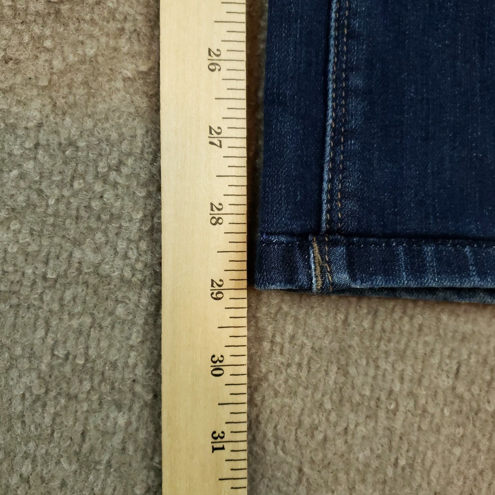 DL1961 Womens Curvy Jeans 27x29 Blue Straight Leg Casual Comfort Size 27" / US 4 / IT 40 - 3 Thumbnail