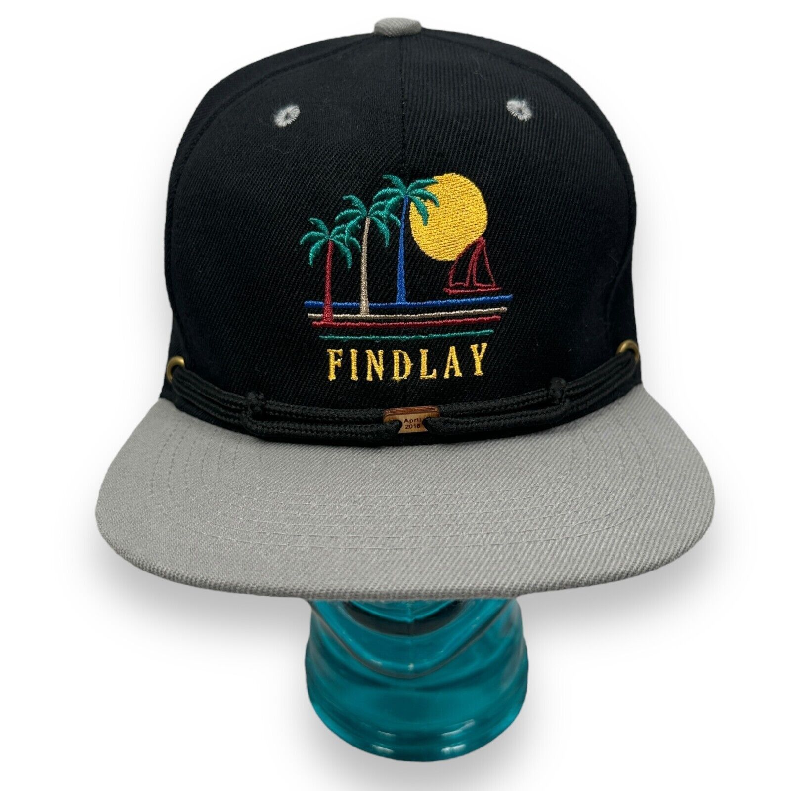 The Unbranded Brand Findlay Rope Snapback Hat Cap Men's One Size Black Gray Boat Size ONE SIZE - 1 Thumbnail