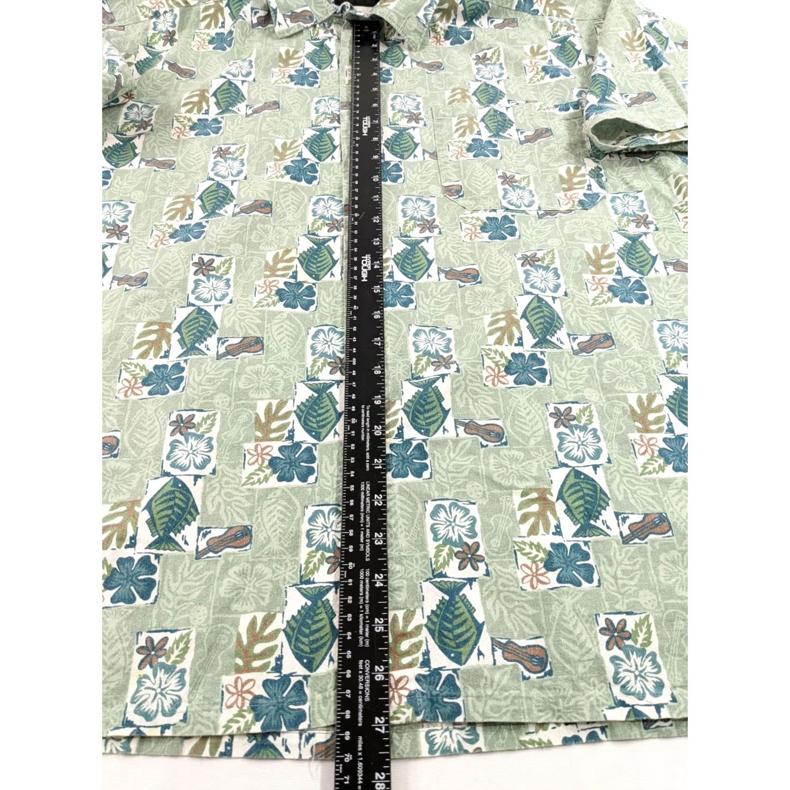 Vintage VINTAGE Maxx FM Hawaiian Shirt Men's Size Large Short Sleeve Button Up Tropical Gray Floral Pattern Casual Button-Up Shirts Mens Size US L / EU 52-54 / 3 - 6 Thumbnail