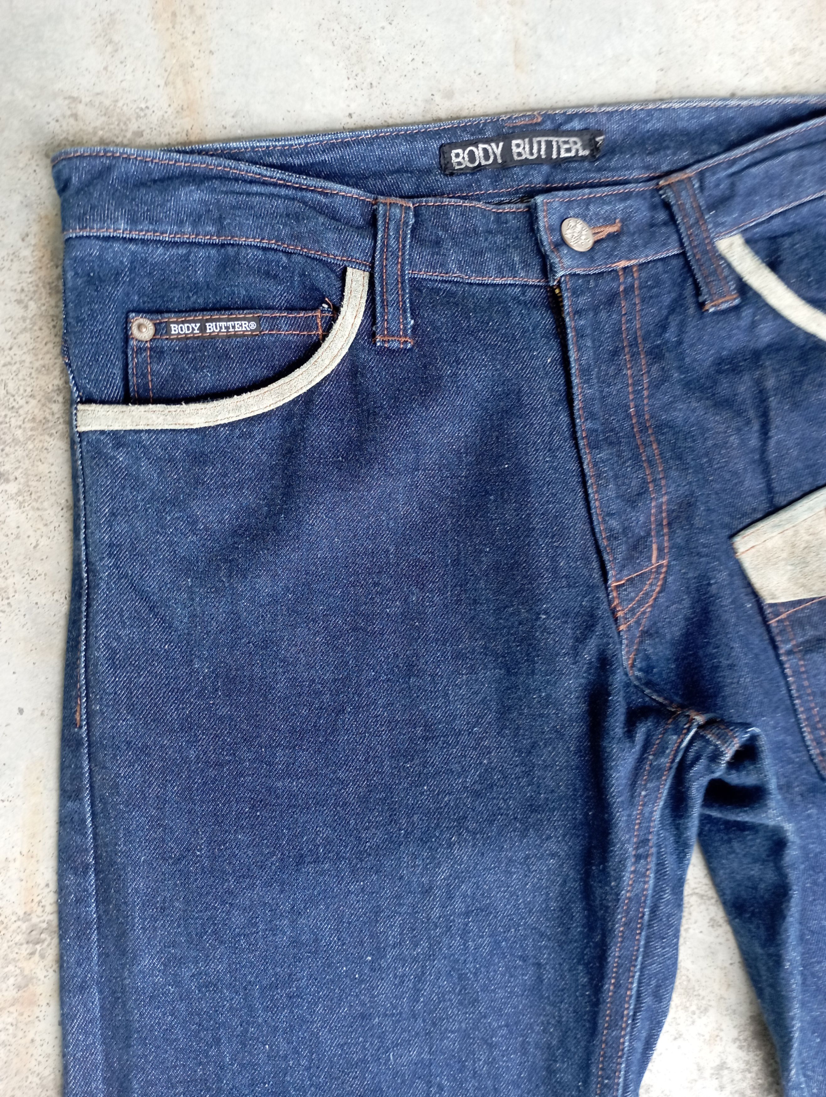 Tornado Mart Japanese Body Butter Flare Jeans + Leather Bootcut Jeans Size US 31 - 8 Thumbnail