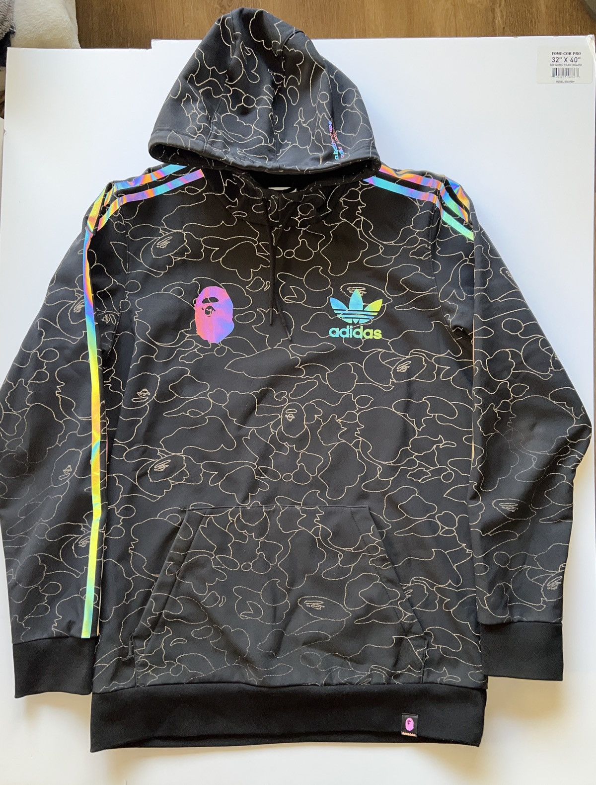 Adidas × Bape Adidas Bape 3M Tech Hoodie Size US S / EU 44-46 / 1 - 1 Thumbnail