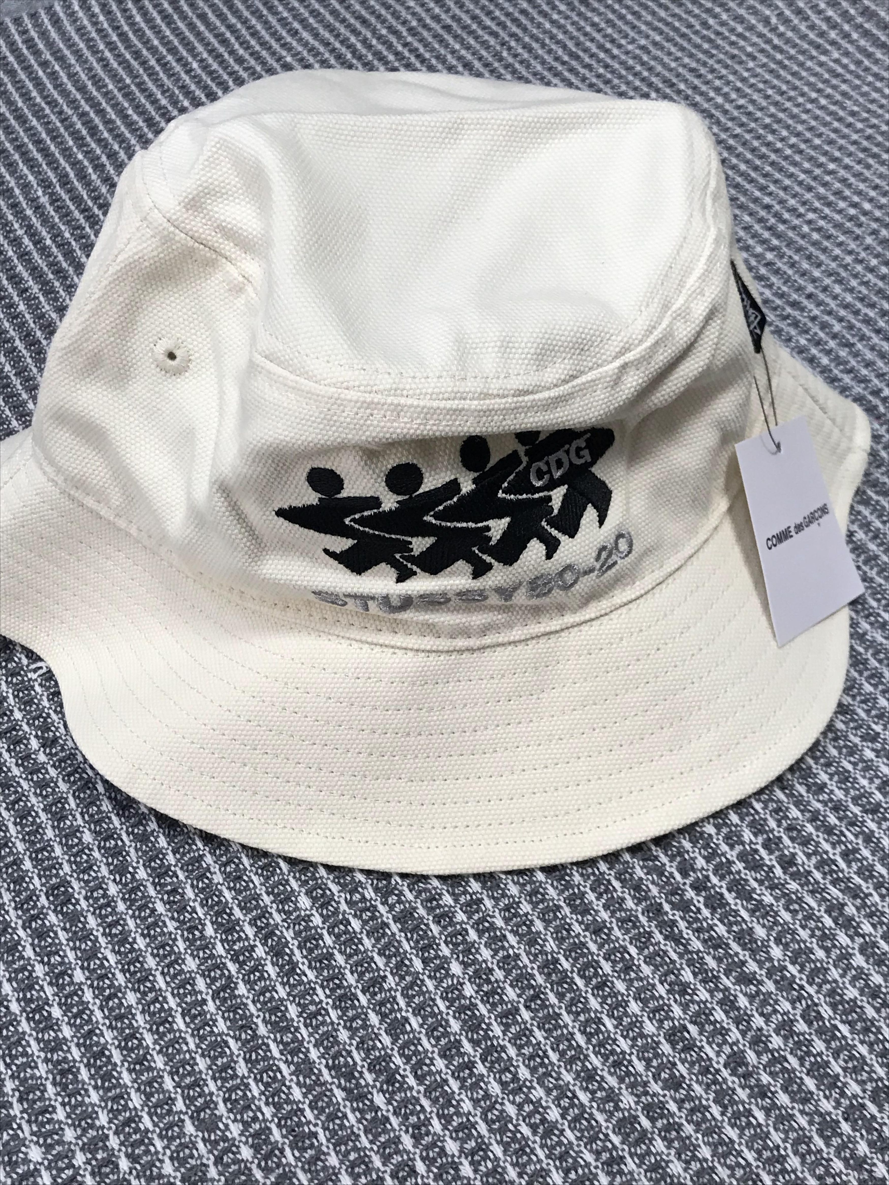 CDG × STUSSY（コムデギャルソン×ステューシー）バケットハット 100 Authentic Stussy / CDG Canvas Bucket Hat - Size S/M | eBay