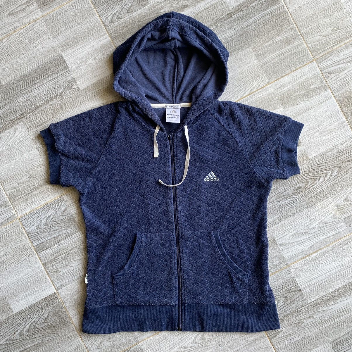 Adidas Adidas Sweater Hooded Short Sleeve Size S / US 4 / IT 40 - 2 Thumbnail