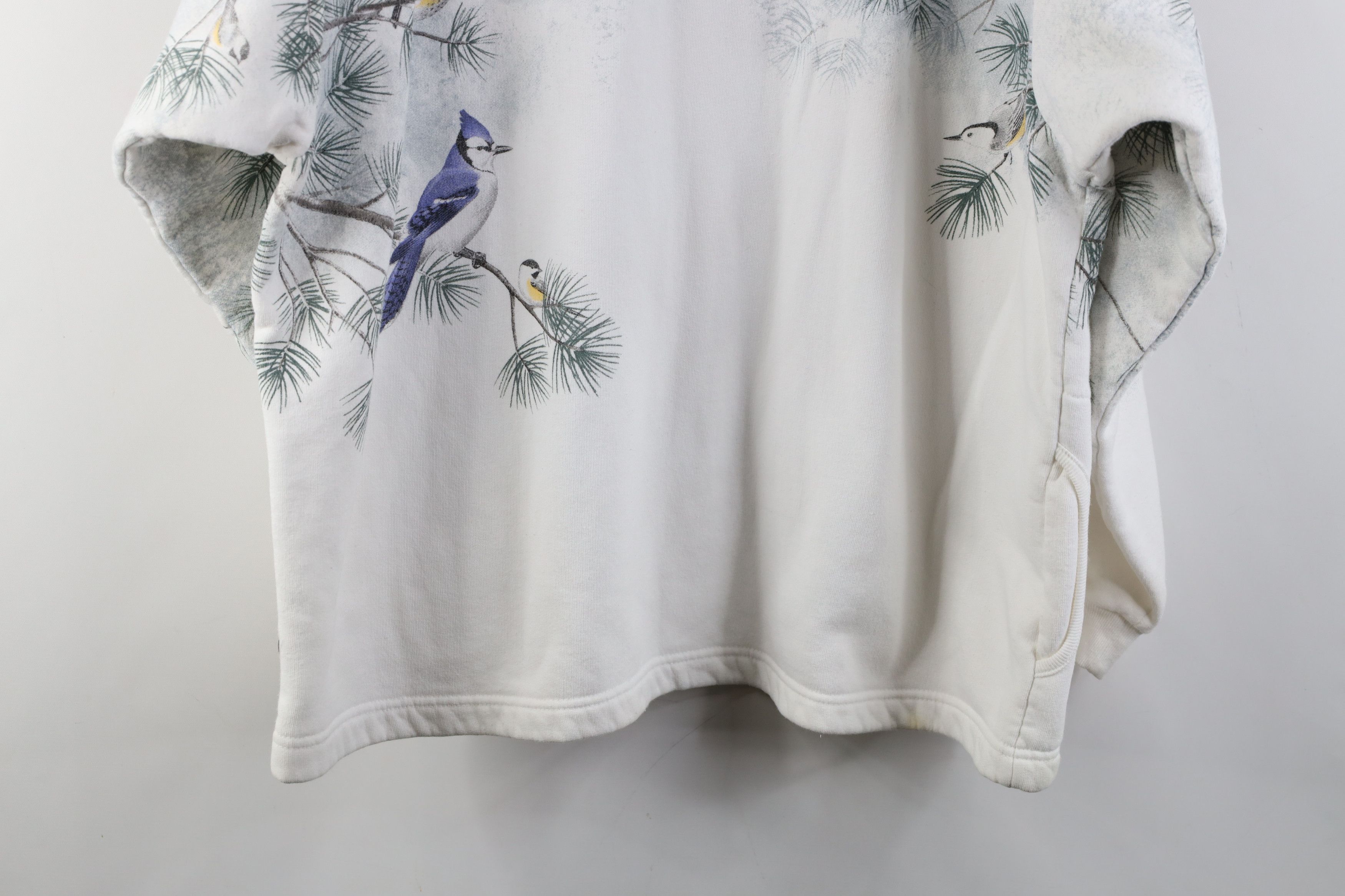 Vintage Vintage 90s Winter Birds Christmas All Over Print Sweatshirt Size L / US 10 / IT 46 - 15 Thumbnail