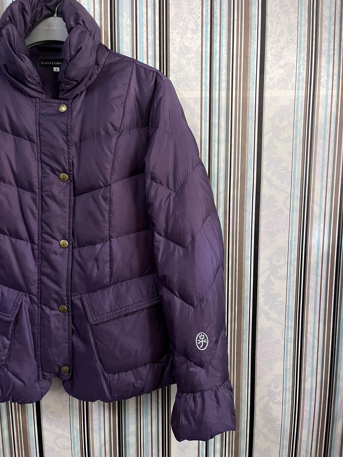 Jean Charles De Castelbajac puffer quilted cross stitch #A5 Size L / US 10 / IT 46 - 5 Thumbnail