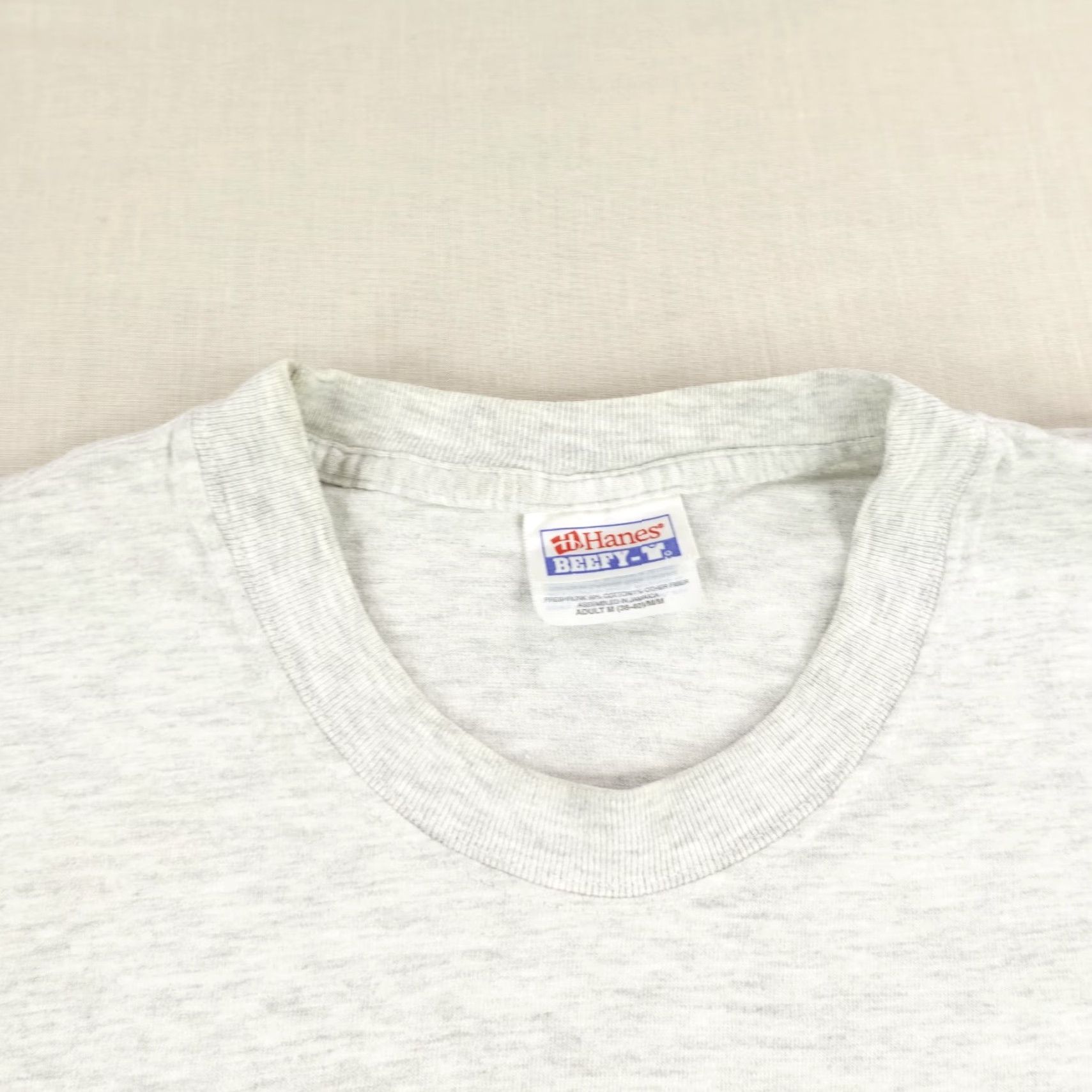 Hanes VINTAGE Hanes Train Shirt Cotton Gray 90s Transportation Railroad Steam Engine Short Sleeve Mens Medium Size US M / EU 48-50 / 2 - 2 Thumbnail