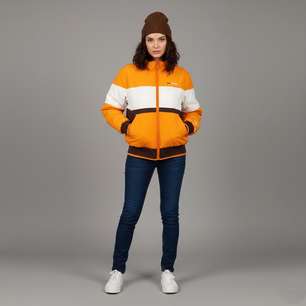 GSUS Sindustries Gsus Sindustries Women M Jacket Orange Nylon 7419 Size M / US 6-8 / IT 42-44 - 1 Thumbnail