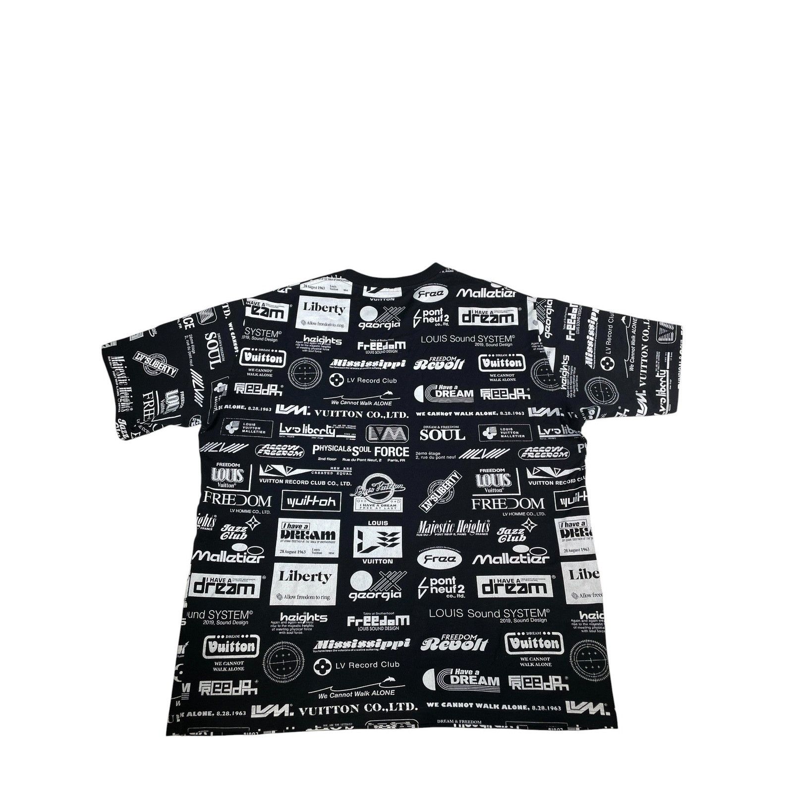 Louis Vuitton Louis Vuitton Black & White All Over Tee Size US XXL / EU 58 / 5 - 2 Thumbnail