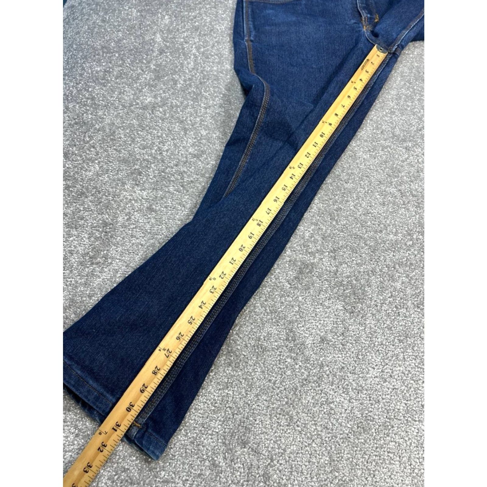 Vintage Origin Jeans Mens 36 Blue Denim Cotton Mid Rise Legit Fit Straight Leg 36x31 Size US 36 / EU 52 - 5 Thumbnail