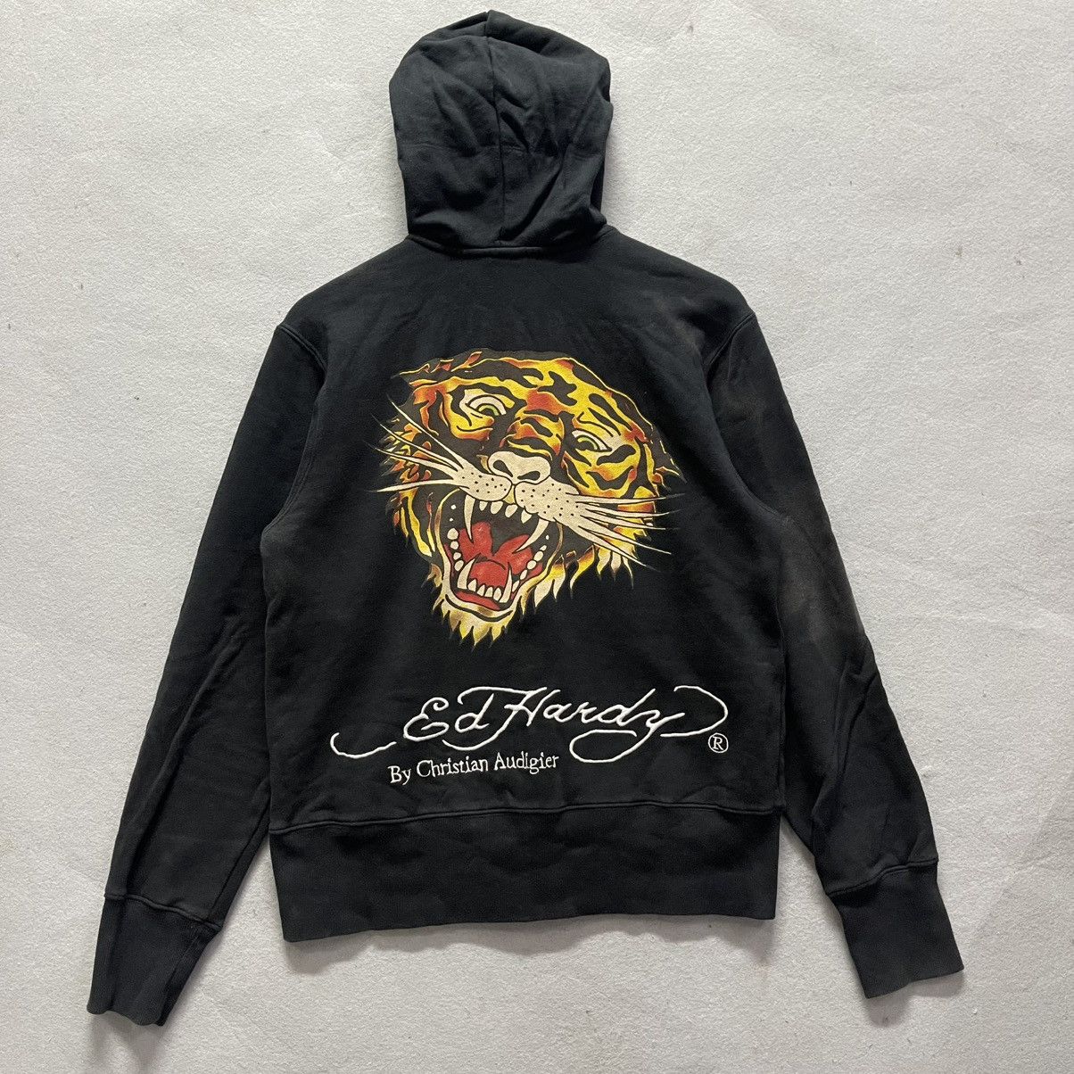2000s Ed Hardy by Christian Audigier Tiger Zip Hoodie