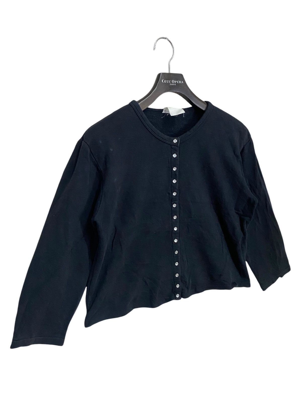 Designer × Vintage × agnes b. 🔥ICONIC🔥Vintage agnes b crop cardigan snap button Size L / US 10 / IT 46 - 4 Thumbnail