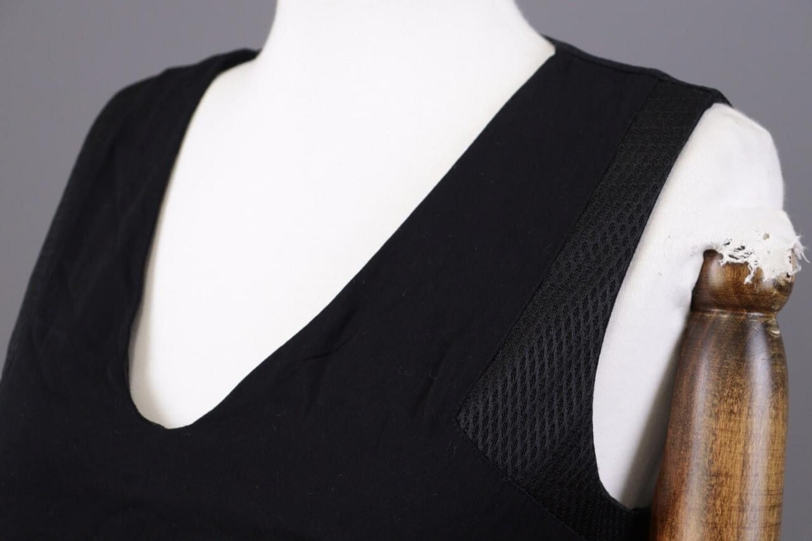 Designer Cop Copine Black Wham Robe Tank Shift Midi Dress Size 40 / M Size M / US 6-8 / IT 42-44 - 10 Thumbnail