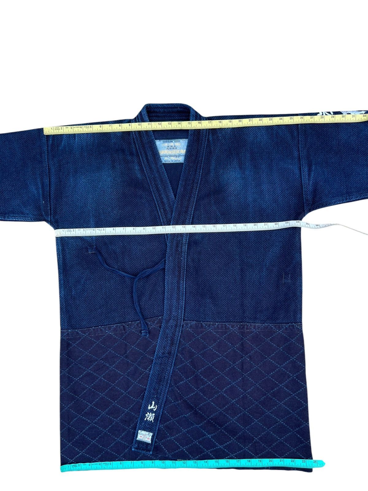 Indigo Vintage Faded Indigo Sashiko Kendo Jacket Size 3 Size US L / EU 52-54 / 3 - 2 Thumbnail