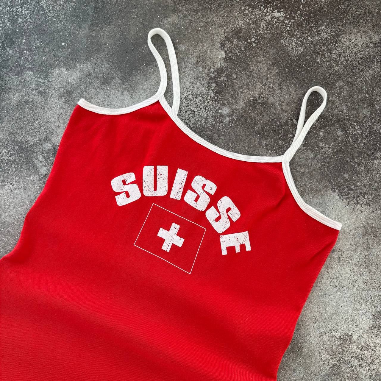 Hysteric Glamour × Japanese Brand × Vintage Switzerland Vintage Super Sexy Y2K Glam Tank Top Size L / US 10 / IT 46 - 1 Thumbnail