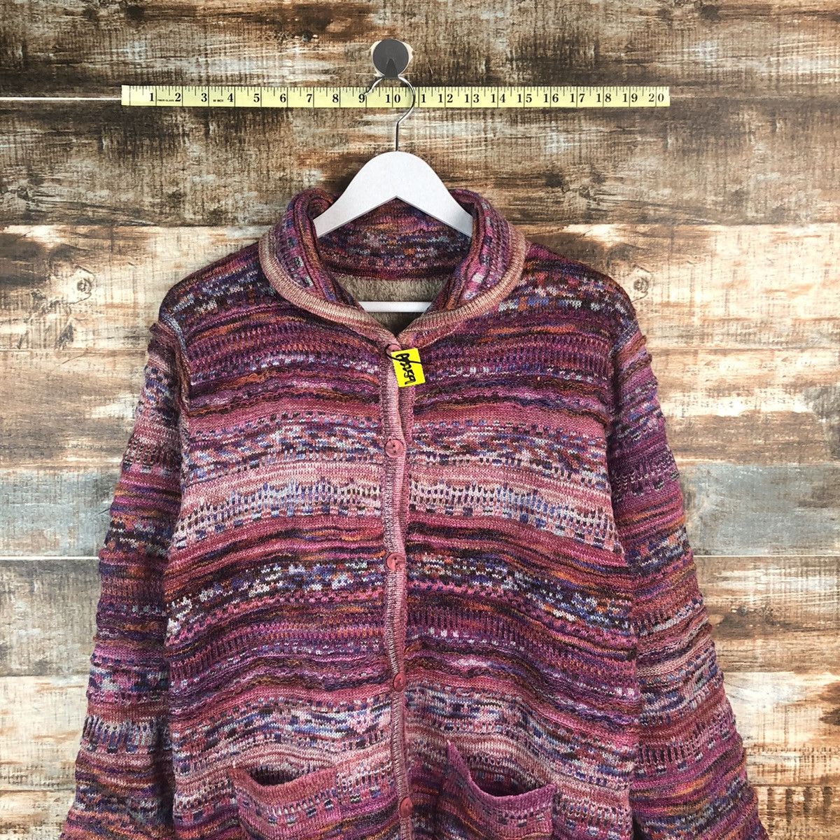 Homespun Knitwear Japanese Brand Purple Cardigan Knitwear #A2259 Size US M / EU 48-50 / 2 - 2 Thumbnail