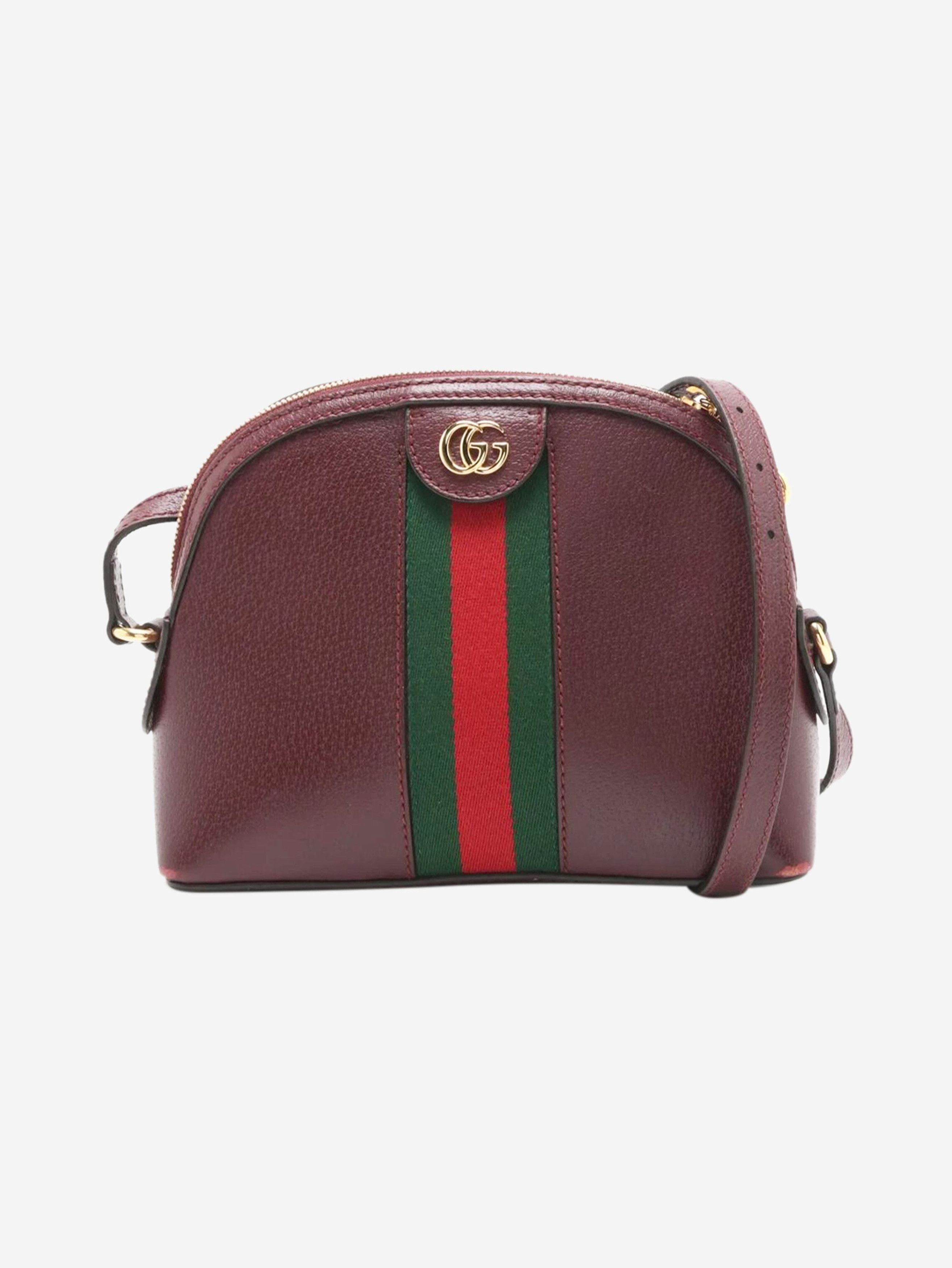 Gucci Burgundy Ophidia leather shoulder bag Size ONE SIZE - 1 Thumbnail