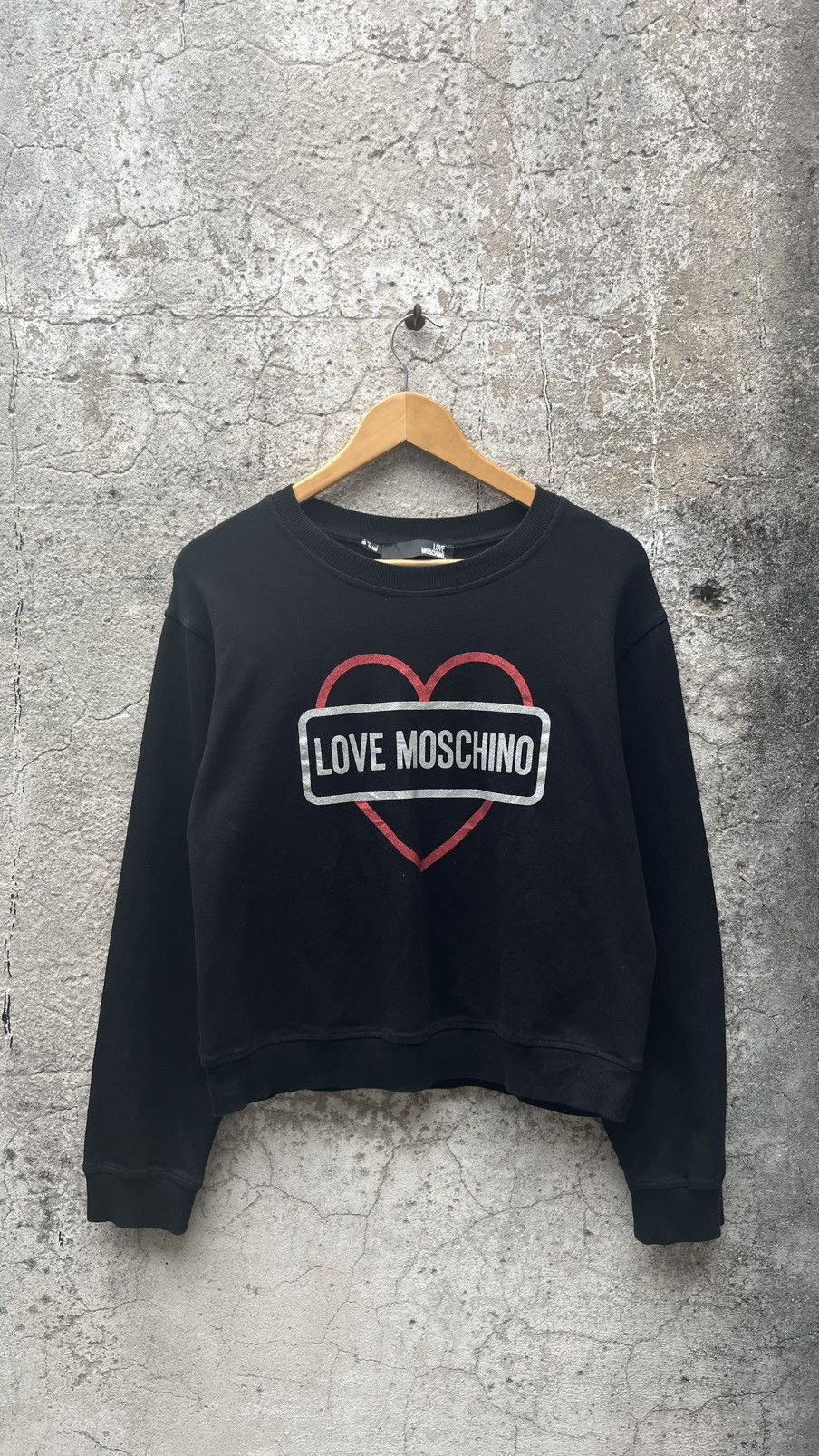 Love Moschino Love Moschino Glitter Box Logo Heart Sweatshirt Size S / US 4 / IT 40 - 1 Thumbnail