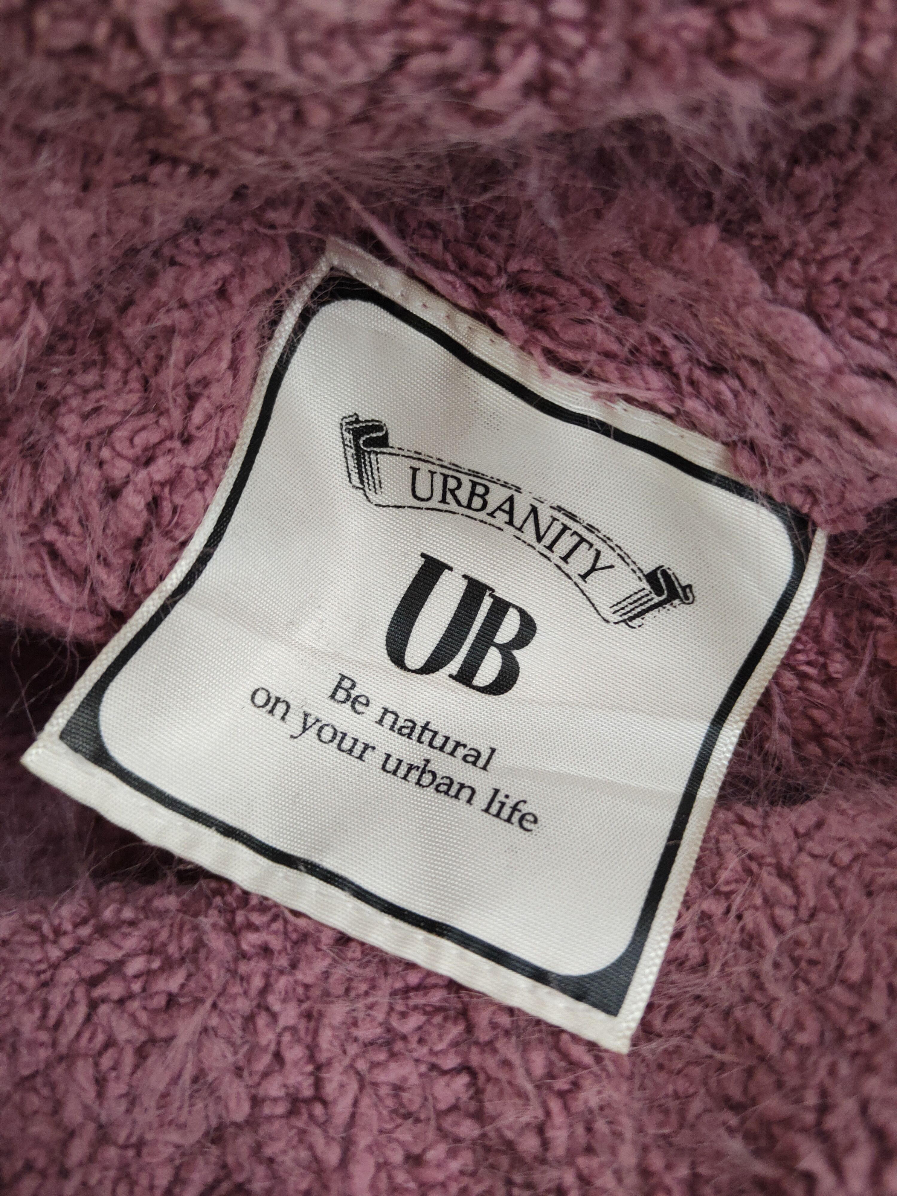 Vintage Urbanity Purple Shag Shaggy Fur Mohair Knitwear #W2127 Size M / US 6-8 / IT 42-44 - 12 Thumbnail