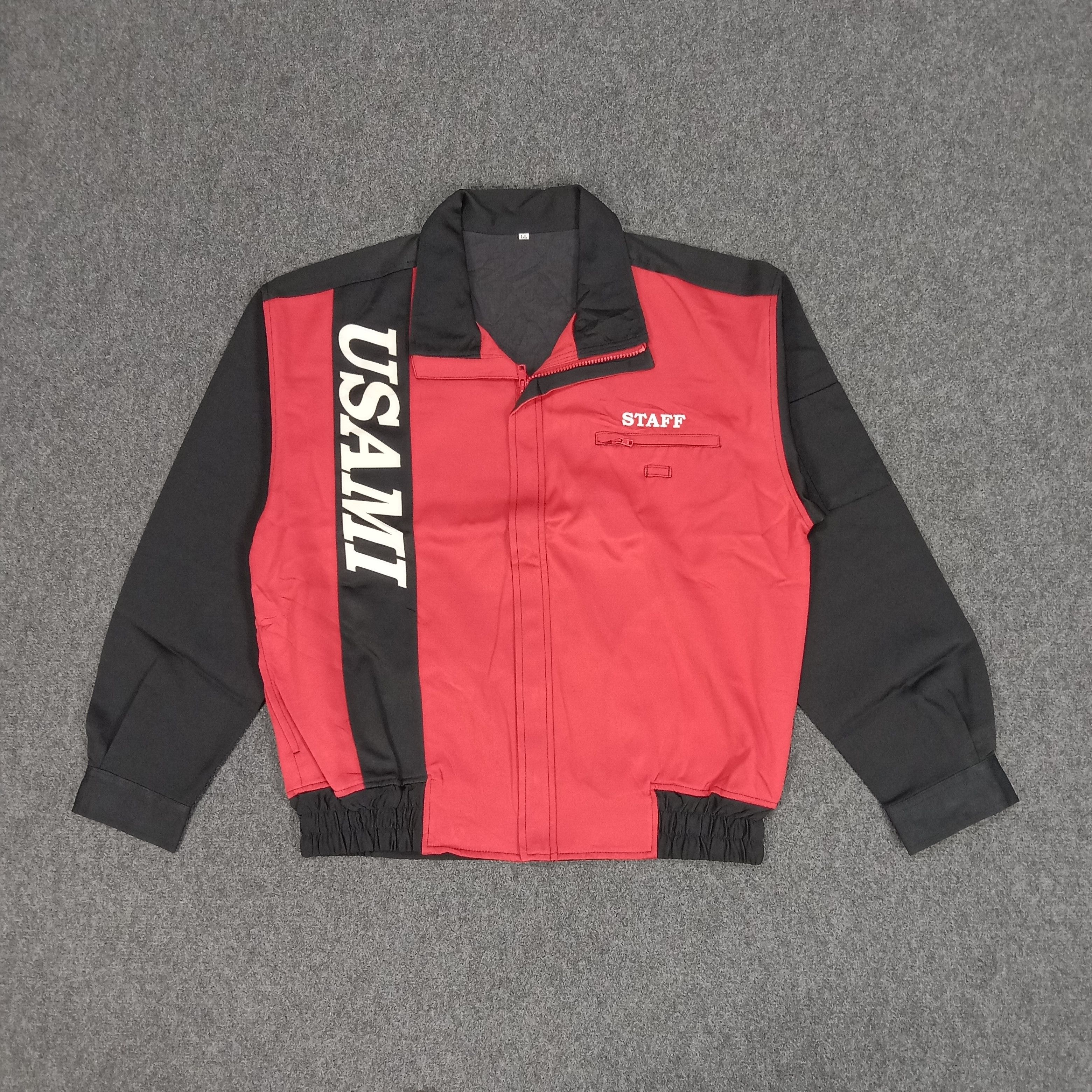 Vintage Usami Car Care Service Center Racing Staff Jacket Size US L / EU 52-54 / 3 - 1 Thumbnail