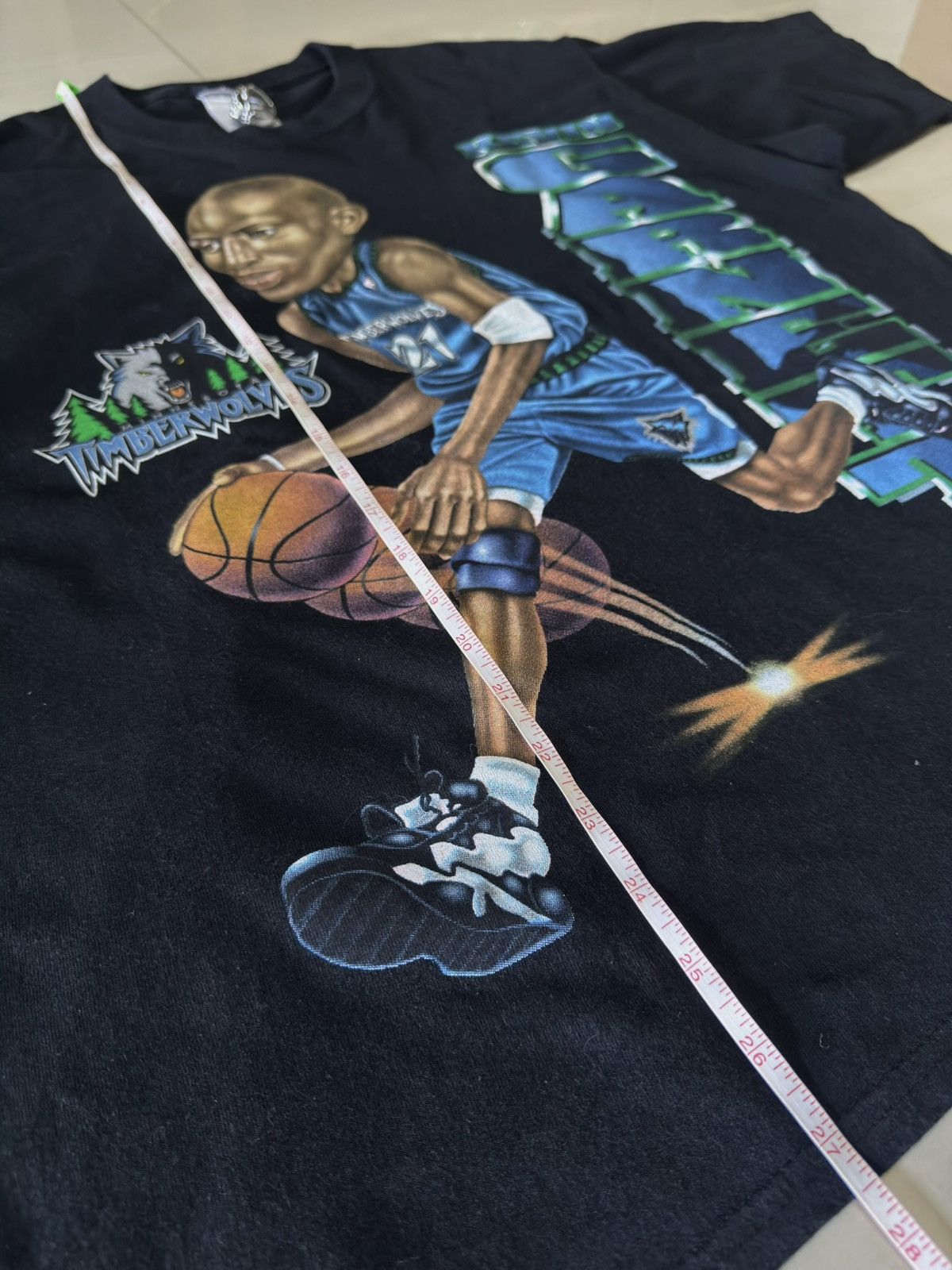 Pro Player 90s Kevin Garnett Minnesota Timberwolves Basketball VTG Tee Size US L / EU 52-54 / 3 - 9 Thumbnail