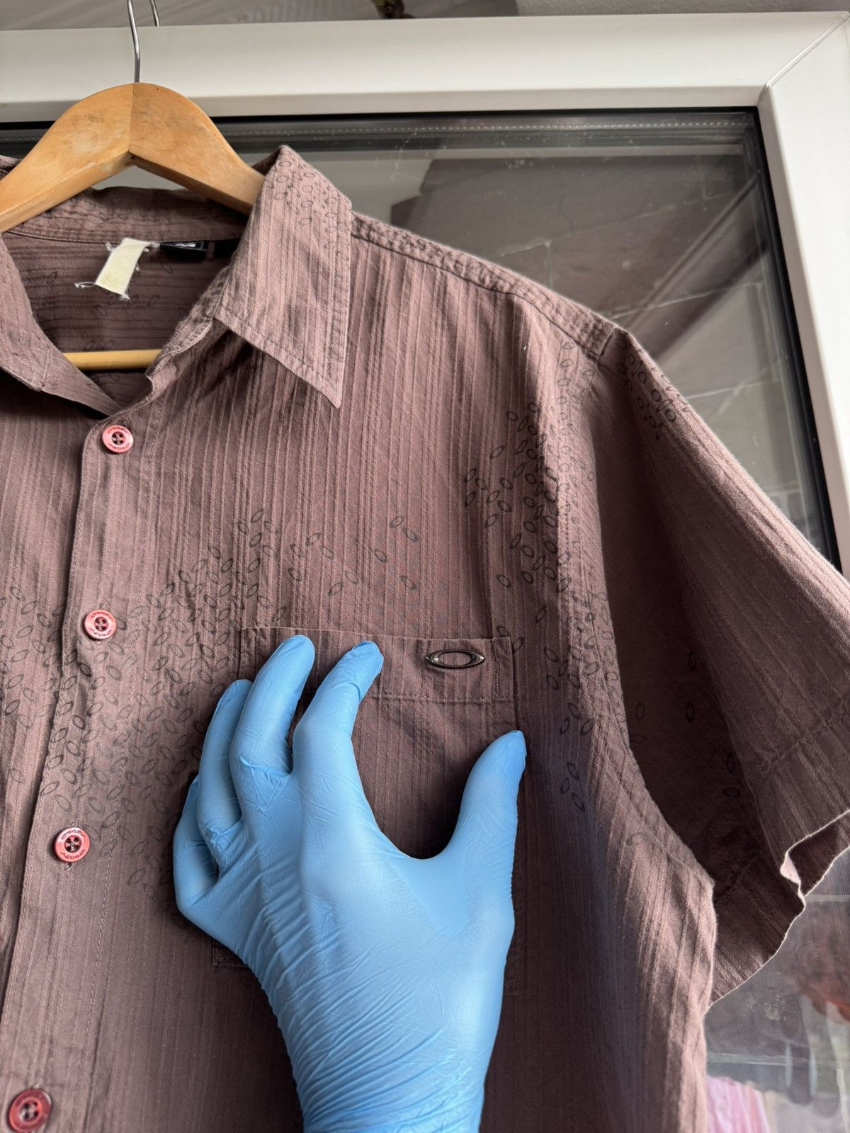 Oakley Oakley Vintage Brown Shirt Monogram Size US M / EU 48-50 / 2 - 7 Thumbnail